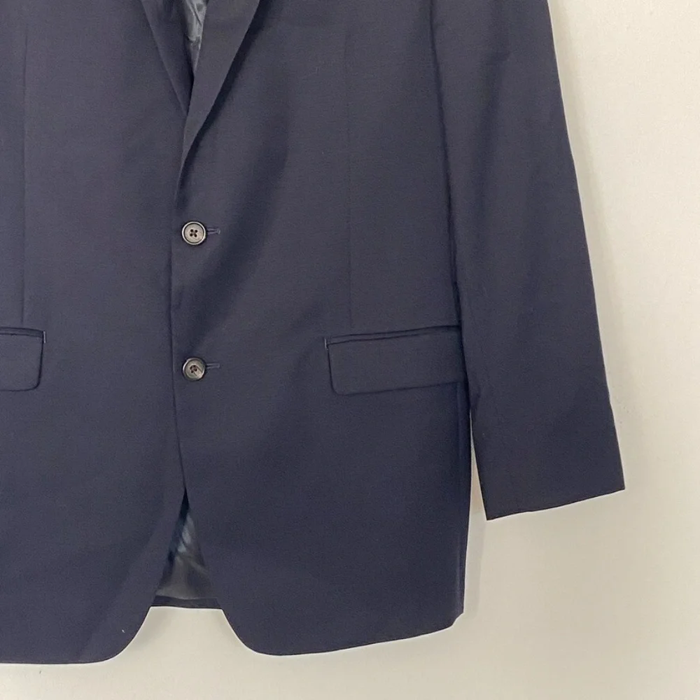 LAUREN Ralph Lauren Men Blazer Navy Blue Size 40L 100% Wool Classic Fit - Picture 5 of 6